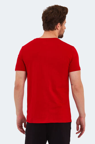 Slazenger MATTRESS Men's Short Sleeve T-Shirt Red - Thumbnail