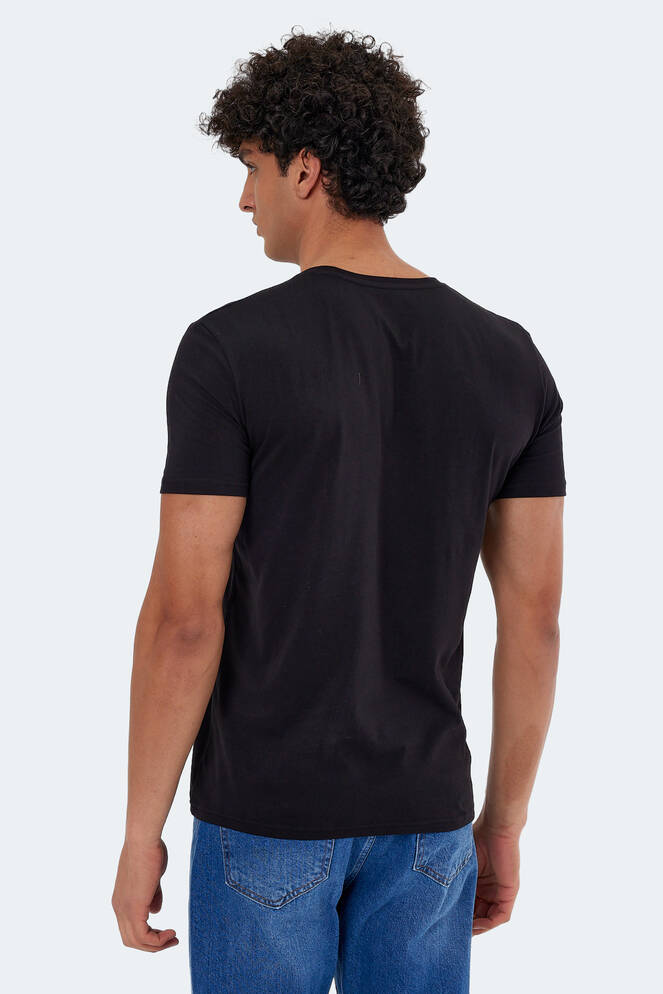 Slazenger MATTRESS Men's Short Sleeve T-Shirt Black