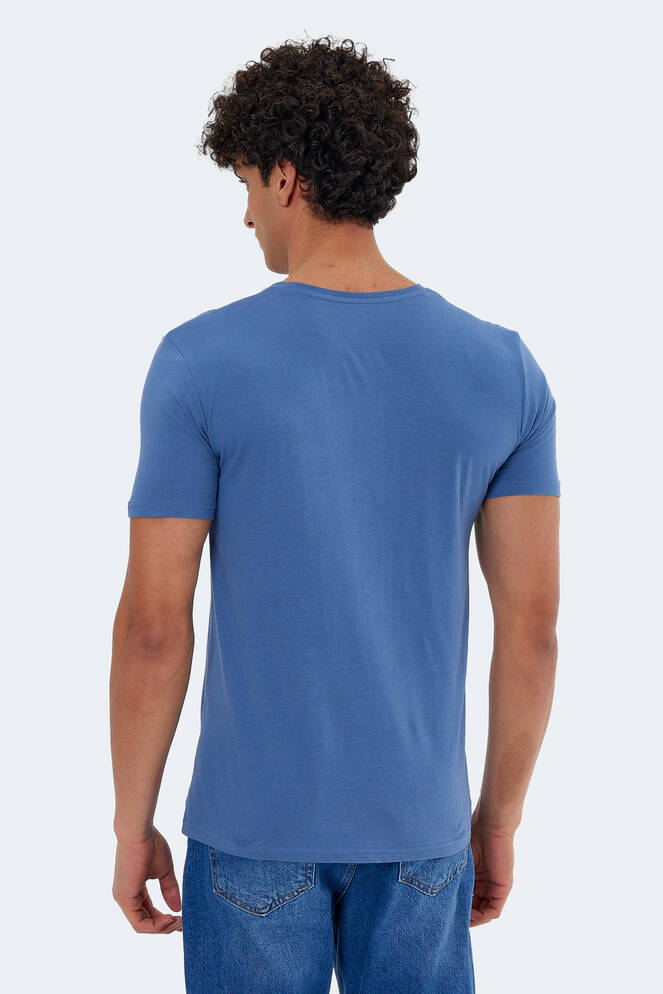 Slazenger MATTRESS Men's Short Sleeve T-Shirt Indigo