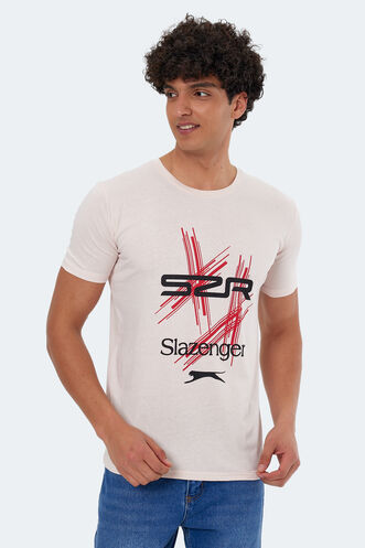 Slazenger MATTRESS Men's Short Sleeve T-Shirt Powder - Thumbnail