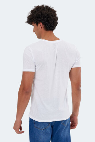 Slazenger KASUR Men's Short Sleeve T-Shirt White - Thumbnail