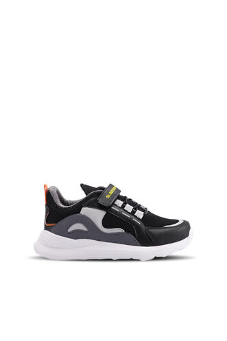 Slazenger KATAYUN Sneaker Boys Shoes Black - Gray - Thumbnail