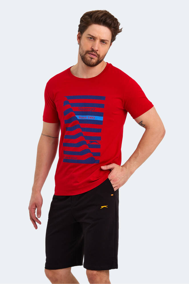 Slazenger KATELL Erkek Kısa Kollu T-Shirt Kırmızı