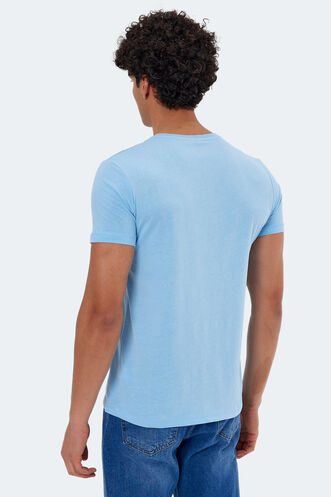 Slazenger KATELL Men's Short Sleeve T-Shirt Blue - Thumbnail