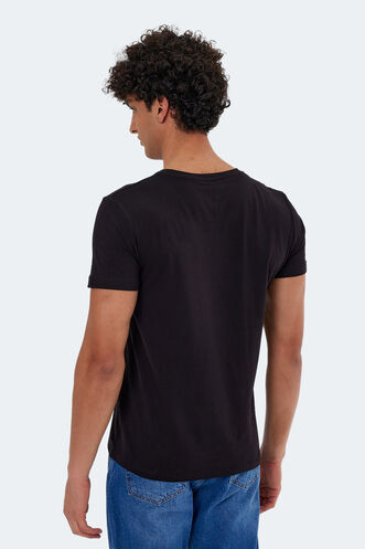 Slazenger KATELL Men's Short Sleeve T-Shirt Black - Thumbnail