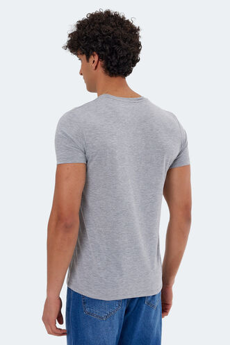 Slazenger KATELL Men's Short Sleeve T-Shirt Gray - Thumbnail