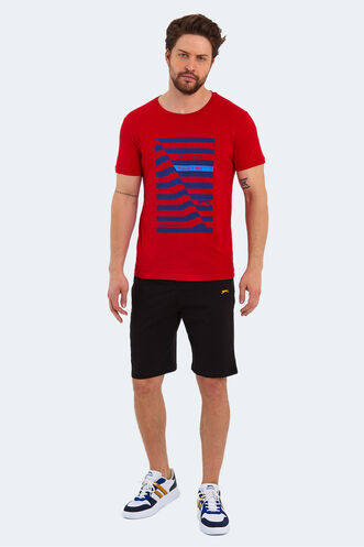 Slazenger KATELL Men's Short Sleeve T-Shirt Red - Thumbnail