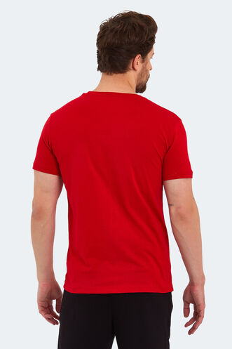 Slazenger KATELL Men's Short Sleeve T-Shirt Red - Thumbnail