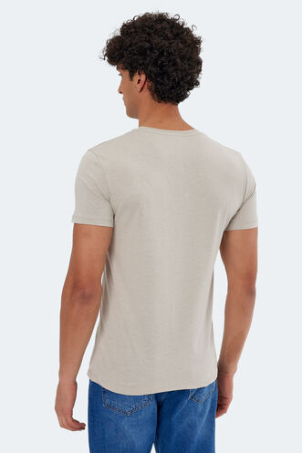 Slazenger KATELL Men's Short Sleeve T-Shirt Stone Grey - Thumbnail