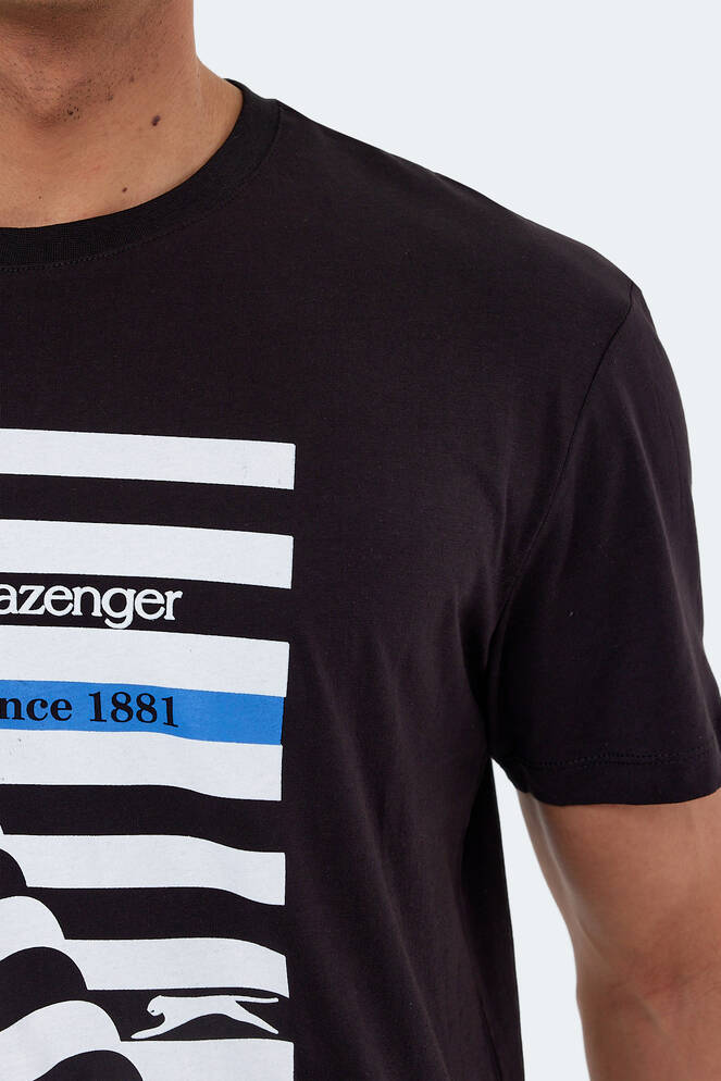 Slazenger KATELL OVER Erkek Kısa Kollu T-Shirt Siyah