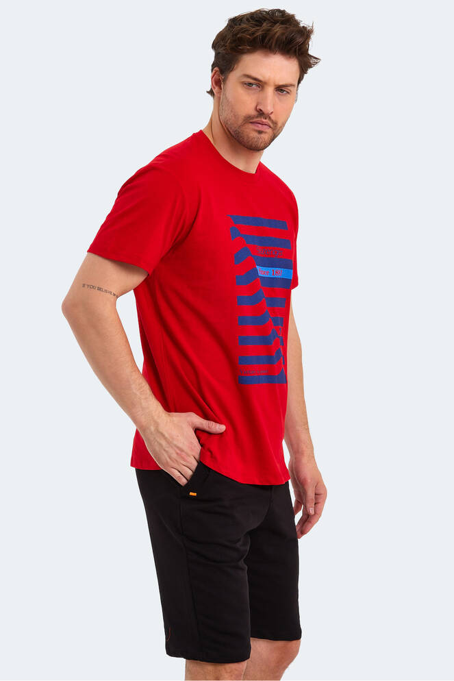 Slazenger KATELL OVER Erkek Kısa Kollu T-Shirt Kırmızı