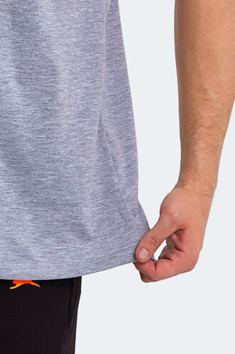 Slazenger KATELL OVER Men's Short Sleeve T-Shirt Gray - Thumbnail