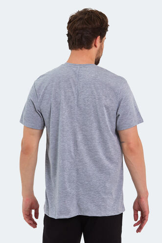 Slazenger KATELL OVER Men's Short Sleeve T-Shirt Gray - Thumbnail