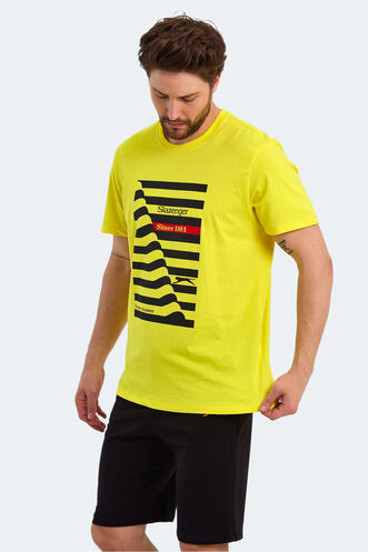 Slazenger KATELL OVER Men's Short Sleeve T-Shirt Light Yellow - Thumbnail