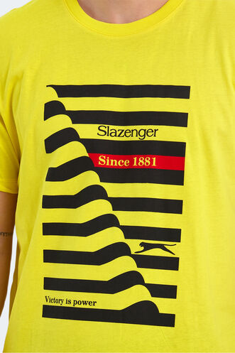 Slazenger KATELL OVER Men's Short Sleeve T-Shirt Light Yellow - Thumbnail