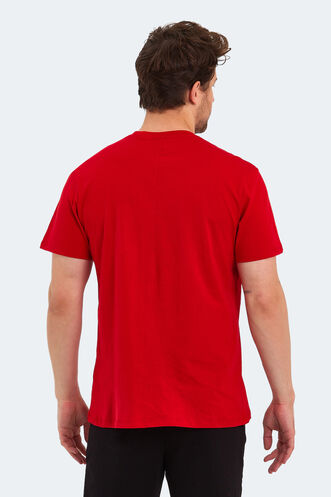 Slazenger KATELL OVER Men's Short Sleeve T-Shirt Red - Thumbnail