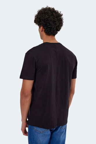 Slazenger KATELL OVER Men's Short Sleeve T-Shirt Black - Thumbnail