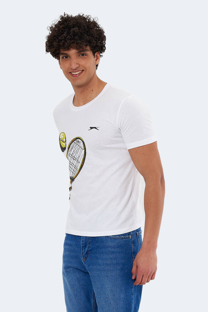 Slazenger KATONS Erkek Kısa Kollu T-Shirt Beyaz