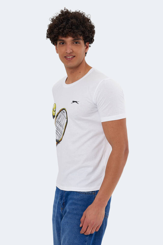 Slazenger KATONS Erkek Kısa Kollu T-Shirt Beyaz