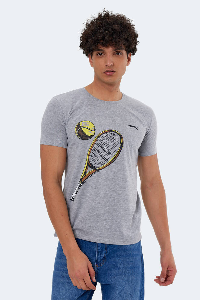 Slazenger KATONS Erkek Kısa Kollu T-Shirt Gri