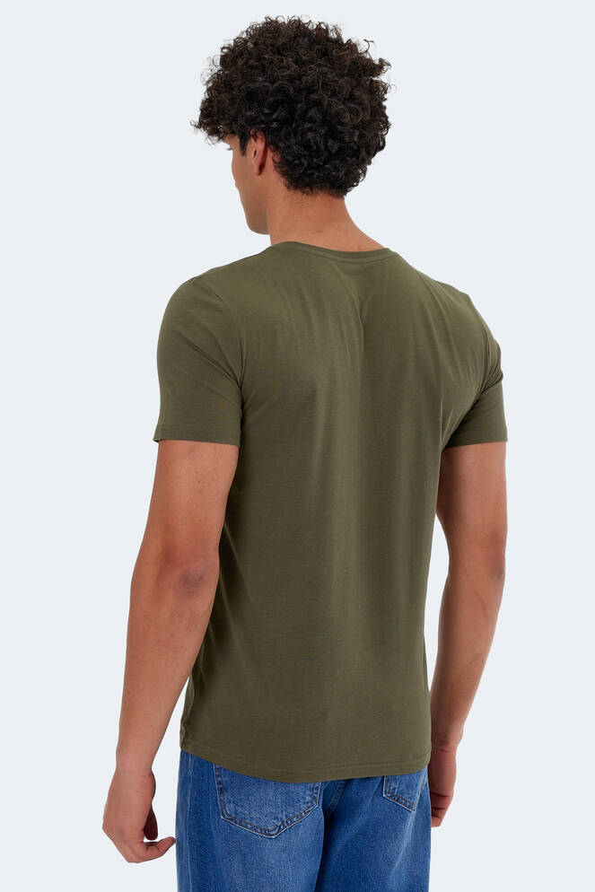 Slazenger KATONS Erkek Kısa Kollu T-Shirt Haki