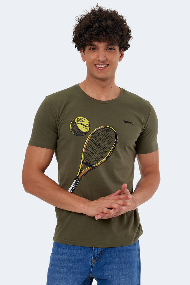 Slazenger KATONS Erkek Kısa Kollu T-Shirt Haki