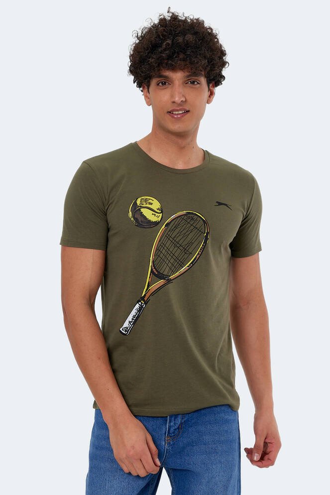 Slazenger KATONS Erkek Kısa Kollu T-Shirt Haki