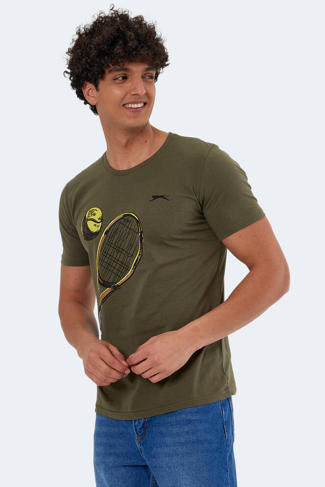 Slazenger KATONS Erkek Kısa Kollu T-Shirt Haki