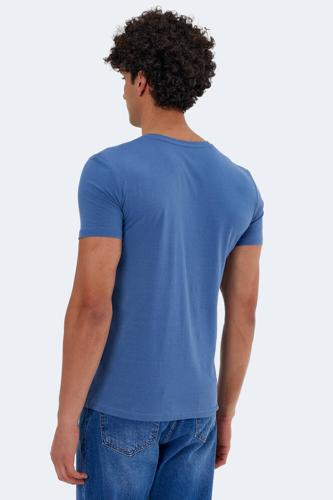 Slazenger KATONS Erkek Kısa Kollu T-Shirt Indigo