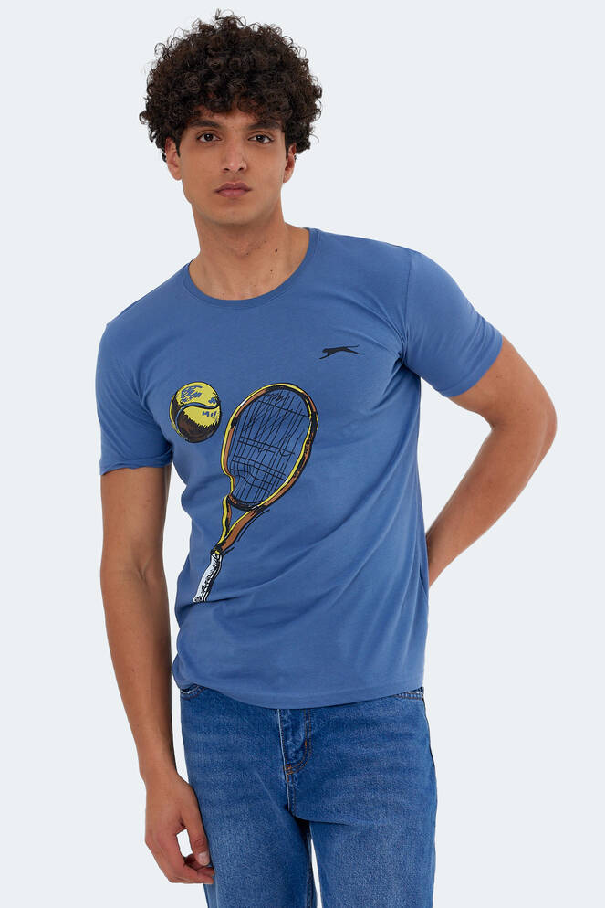 Slazenger KATONS Erkek Kısa Kollu T-Shirt Indigo