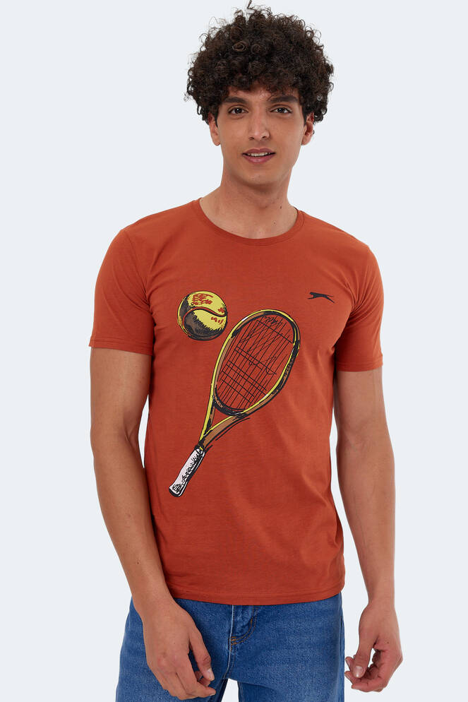 Slazenger KATONS Erkek Kısa Kollu T-Shirt Kiremit