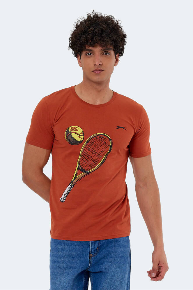 Slazenger KATONS Erkek Kısa Kollu T-Shirt Kiremit