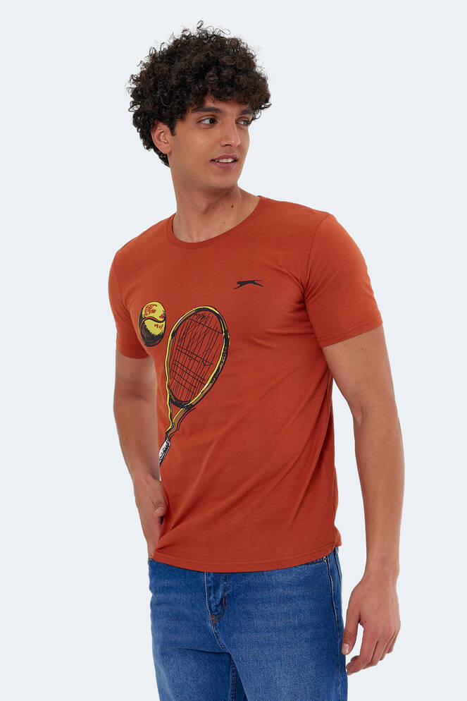 Slazenger KATONS Erkek Kısa Kollu T-Shirt Kiremit