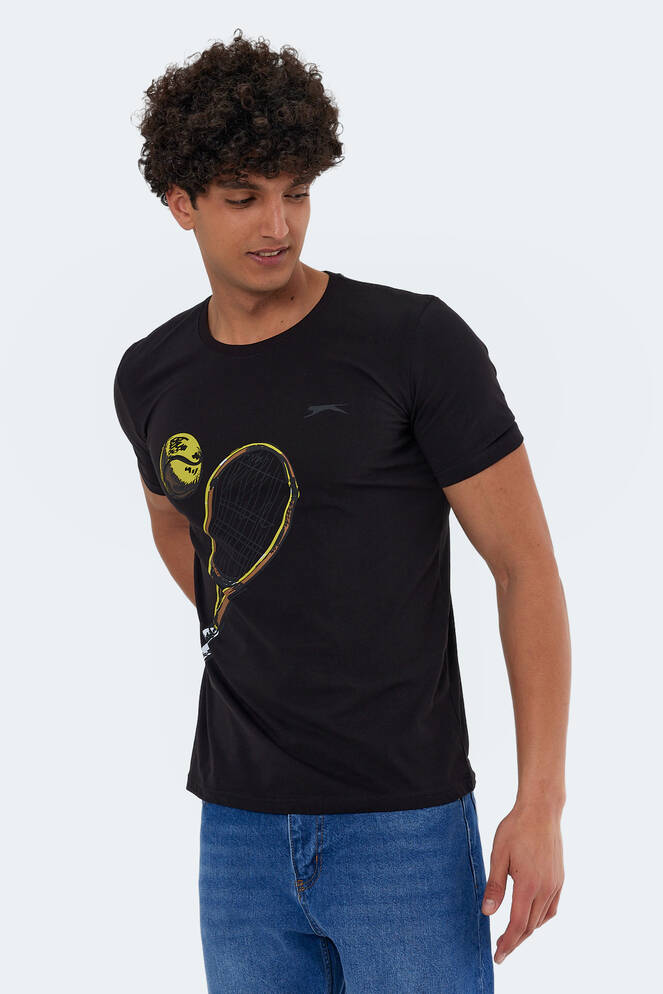 Slazenger KATONS Erkek Kısa Kollu T-Shirt Siyah