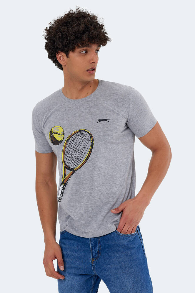 Slazenger KATONS Men's Short Sleeve T-Shirt Gray