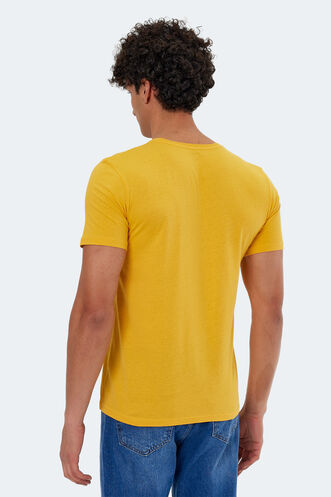 Slazenger KATONS Men's Short Sleeve T-Shirt Mustard - Thumbnail