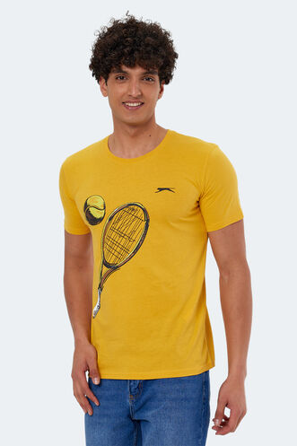 Slazenger KATONS Men's Short Sleeve T-Shirt Mustard - Thumbnail