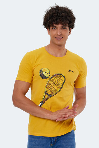 Slazenger KATONS Men's Short Sleeve T-Shirt Mustard - Thumbnail