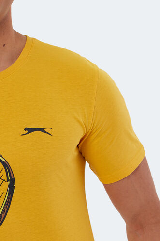 Slazenger KATONS Men's Short Sleeve T-Shirt Mustard - Thumbnail