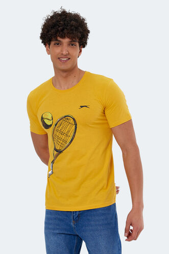 Slazenger KATONS Men's Short Sleeve T-Shirt Mustard - Thumbnail