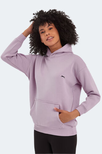 Slazenger KATSU Kadın Sweatshirt Lila - Thumbnail