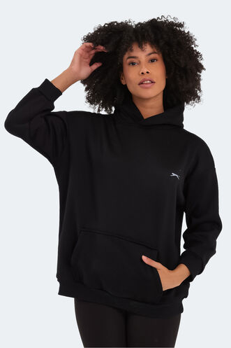 Slazenger KATSU Kadın Sweatshirt Siyah - Thumbnail