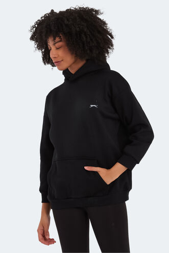 Slazenger KATSU Kadın Sweatshirt Siyah - Thumbnail