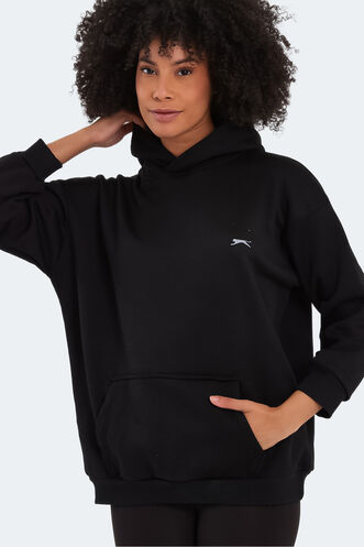 Slazenger KATSU Kadın Sweatshirt Siyah - Thumbnail