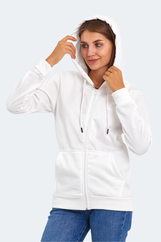 Slazenger - Slazenger KATYA Kadın Sweatshirt Beyaz