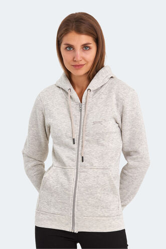 Slazenger KATYA Kadın Sweatshirt Gri - Thumbnail