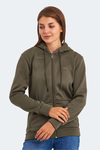 Slazenger KATYA Kadın Sweatshirt Haki - Thumbnail