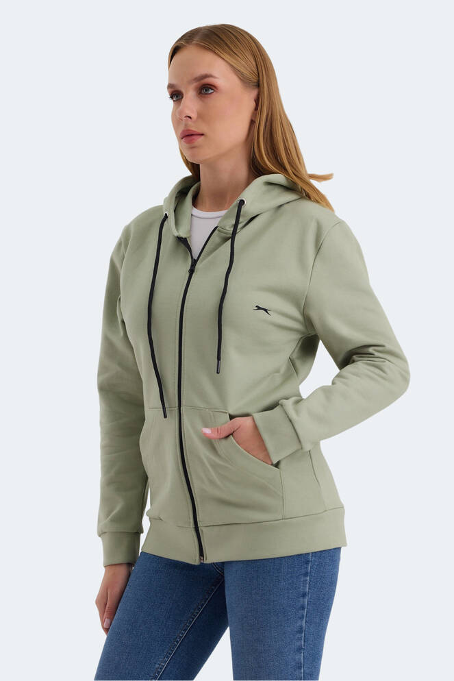 Slazenger KATYA Kadın Sweatshirt Yeşil