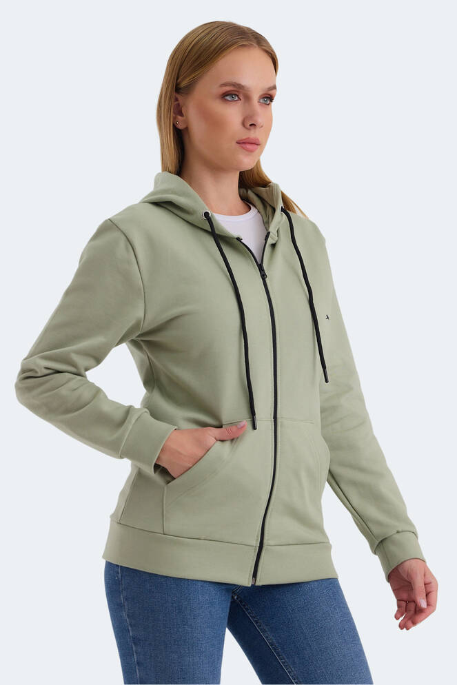 Slazenger KATYA Kadın Sweatshirt Yeşil