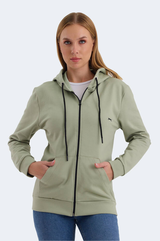 Slazenger KATYA Kadın Sweatshirt Yeşil